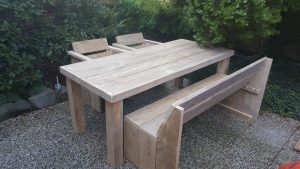 rbhoutwerk steigerhout tafel stoelen en bank