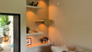 wandplanken met verlichting